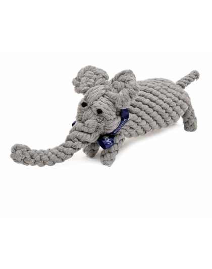 Jax & Bones Coco the Elephant Rope Dog Toy  - Jumbo 13"