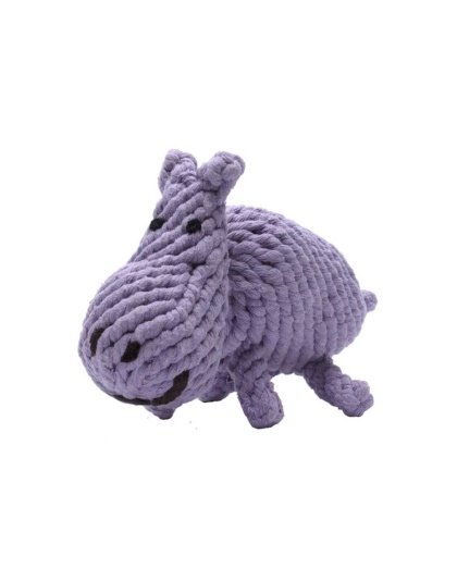 Jax & Bones Hank the Hippo Rope Dog Toy Large 9"