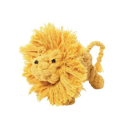 Jax & Bones Larry the Lion Rope Dog Toy Large 6"
