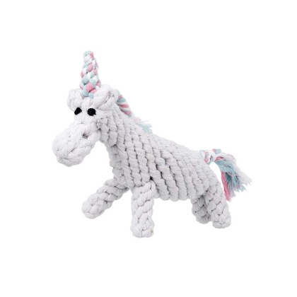 Jax & Bones Unicorn Rope Dog Toy 8"
