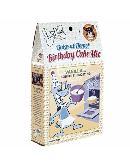 Lazy Dog Vanilla Birthday Cake & Frosting Mix w/Sprinkles Dog Treat 12oz