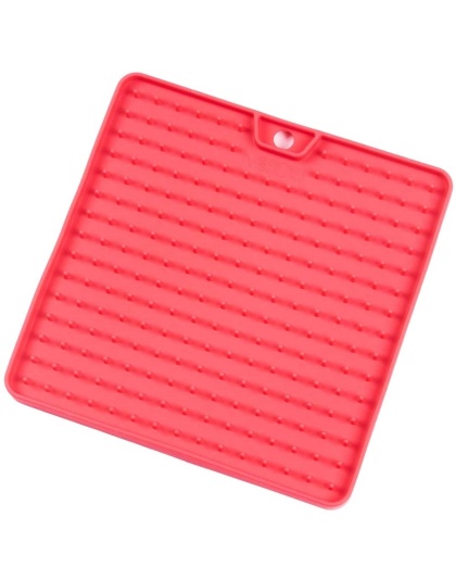 Watermelon - Messy Cats Silicone Reversible Interactive Feeding and Licking Mat - 5.5" x 5.5"