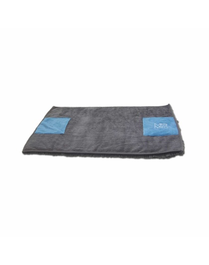 Messy Mutts Microfiber Towel Cool Grey Medium 20" x 32"