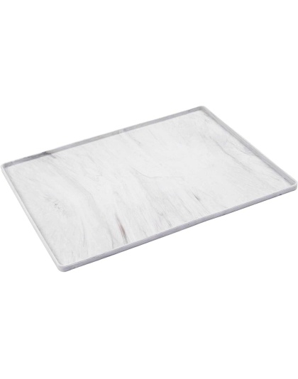Marble - Messy Mutts Silicone Food Mat Raised Edge  - Small 16" x 12"