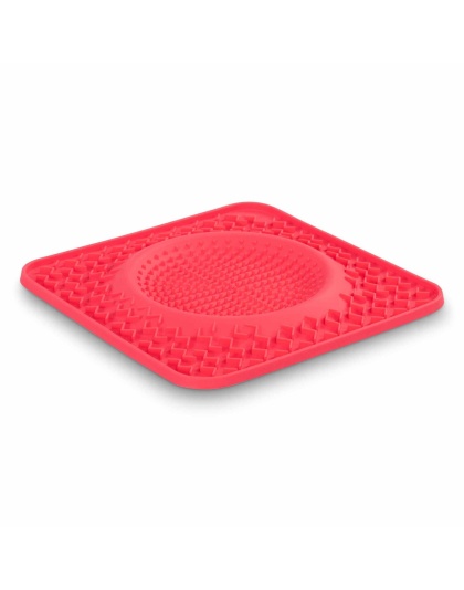 Watermelon - Messy Mutts Silicone Therapeutic Dog Lick Bowl Mat  - 10" x 10"
