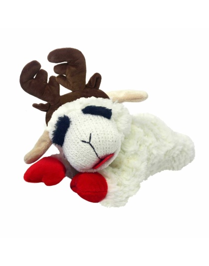 Multipet Holiday Lamb Chop w/Antlers  - 10.5 in