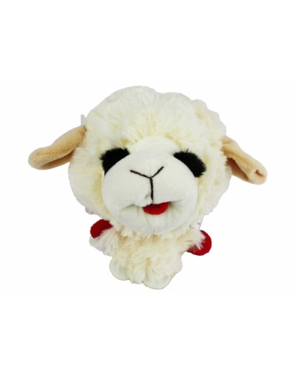 Multipet Lamb Chop Knobby Noggins Plush Dog Toy 5"
