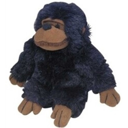 Multipet Look Who's Talking Chimpanzee Plush Dog Toy 5"