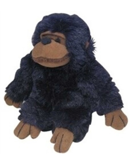 Multipet Look Who's Talking Chimpanzee Plush Dog Toy 5"