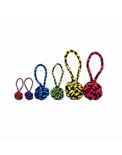Multipet Nuts for Knots w/Tug Rope Dog Toy - 4"