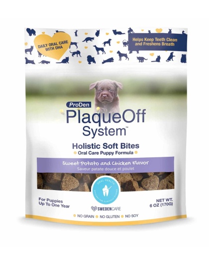 PlaqueOff Holistic Soft Bites - Oral Care Puppy Formula