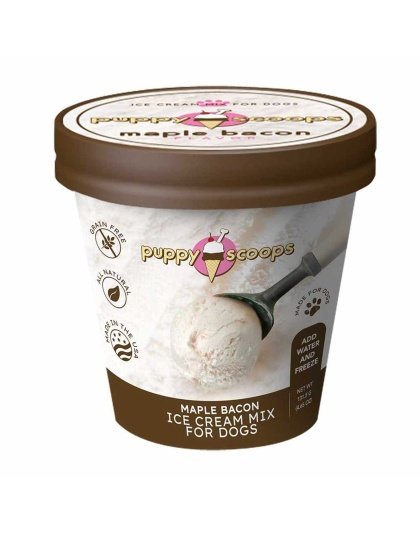 Puppy Cake Scoops Ice Cream Mix Maple Bacon Pint Large 4.65oz