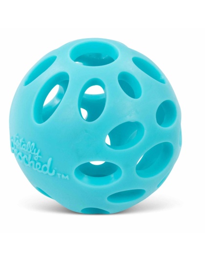 Teal - Totally Pooched Huff 'n Puff Ball - Large, 3.1"