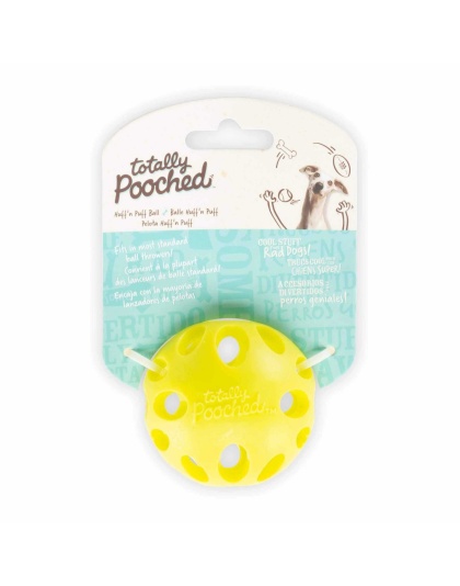 Green - Totally Pooched Huff'n Puff Ball Rubber - 2.5"