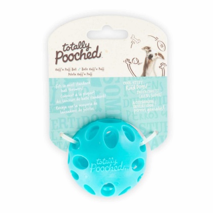 Teal - Totally Pooched Huff'n Puff Ball Rubber  - 2.5"