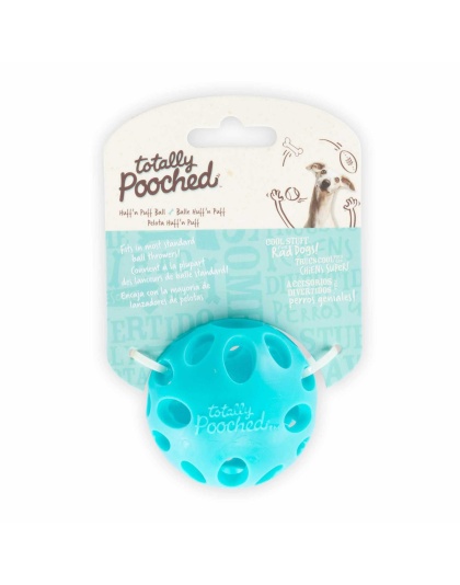 Teal - Totally Pooched Huff'n Puff Ball Rubber  - 2.5"