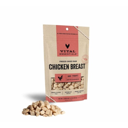 Vital Essentials(R) Freeze-Dried Chicken Breast Dog Treats, 2.1 oz