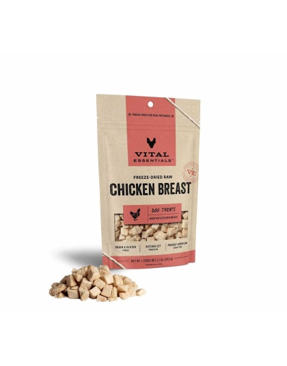 Vital Essentials(R) Freeze-Dried Chicken Breast Dog Treats, 2.1 oz