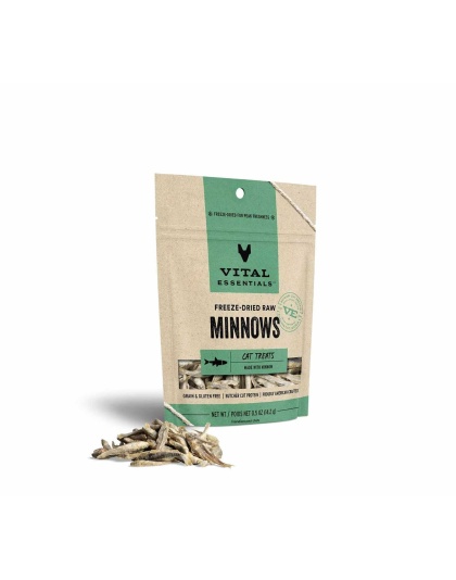 Vital Essentials(R) Freeze-Dried Minnows Cat Treats, 0.5 oz