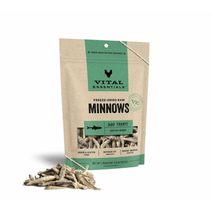 Vital Essentials(R) Freeze-Dried Minnows Dog Treats, - 2.5 oz