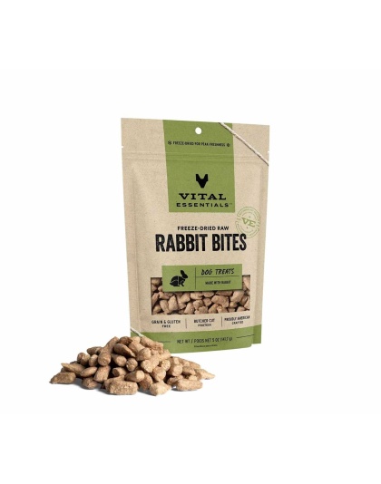 Vital Essentials(R) Freeze-Dried Rabbit Bites Dog Treats,  - 5 oz