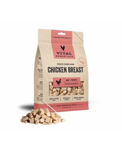 Vital Essentials(R) Freeze-Dried Raw Chicken Breast Dog Treats,  - 10 oz