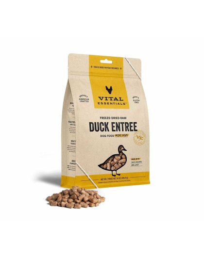 Vital Essentials(R) Freeze-Dried Raw Duck Entree Dog Food Mini Nibs,  - 14 oz