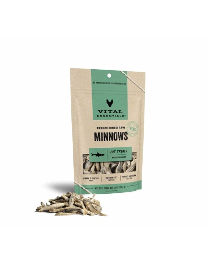 Vital Essentials(R) Freeze-Dried Raw Minnows Cat Treats, 1.0 oz