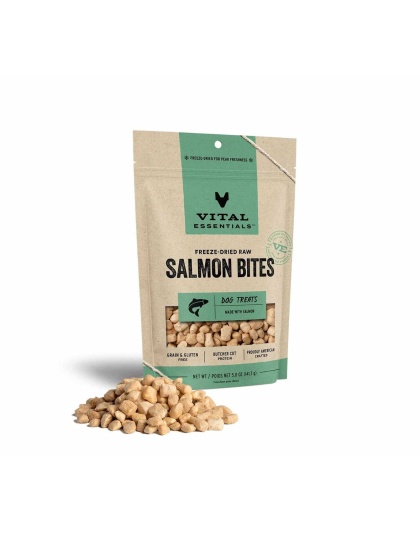 Vital Essentials(R) Freeze-Dried Raw Salmon Bites Dog Treats - 5 oz