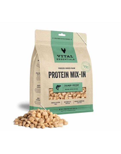 Vital Essentials(R) Freeze-Dried Raw Salmon Protein Mix-In Meal Topper for Dogs - 18 oz