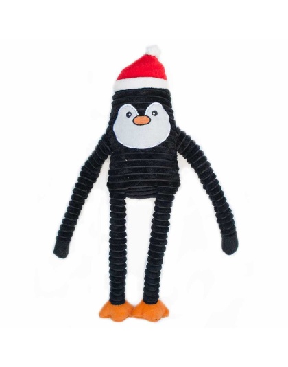 ZippyPaws Holiday Crinkle Penguin Large Plush Dog Toy -TOM Only