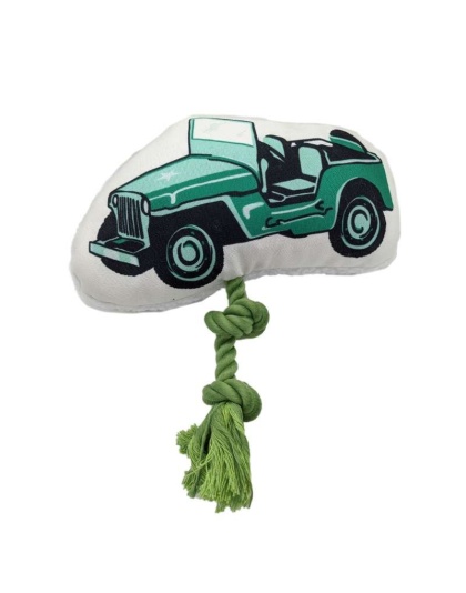Army Jeep & Soldier - Retro Military Plush Toy Combo