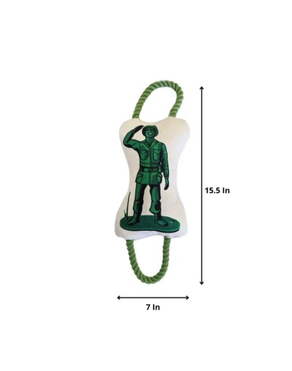 Army Jeep & Soldier - Retro Military Plush Toy Combo