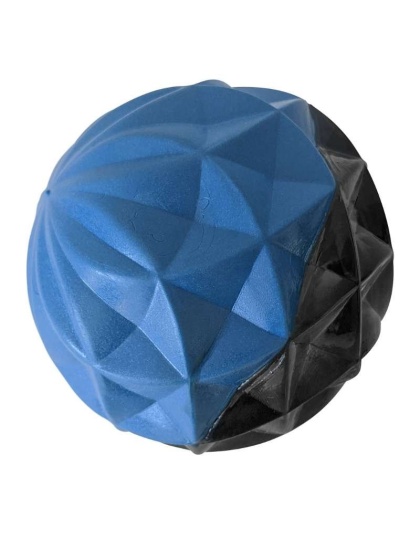 Geometric Design Textured Ball Dog Chew Toy - Large
