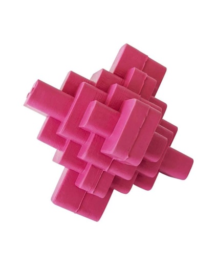 Pink - Geometric TPR Dog Chew Toy