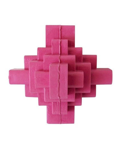 Pink - Geometric TPR Dog Chew Toy