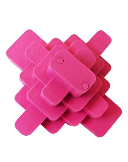 Pink - Geometric TPR Dog Chew Toy