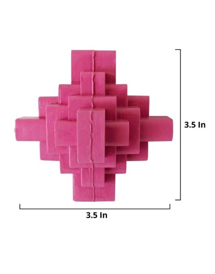 Pink - Geometric TPR Dog Chew Toy
