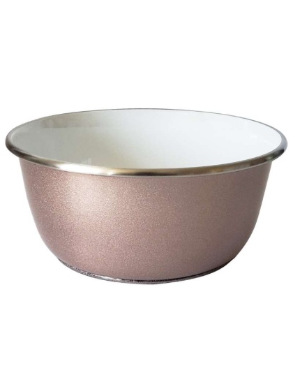 DUROBOLZ Deep Bowl with Rubber Bottom and Paw Print - 32 oz