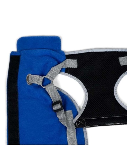 Royal Blue - 2-in-1 Travel Dog Vest With Built In Harness - Medium