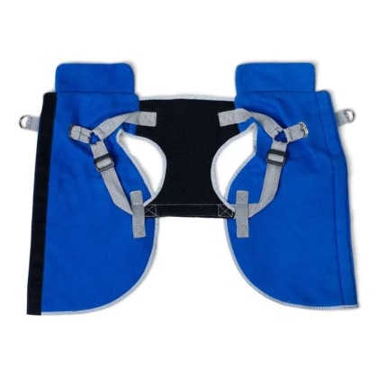 Royal Blue - 2-in-1 Travel Dog Vest With Built In Harness - Small