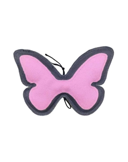 Eco-Friendly Butterfly Canvas and Jute Dog Toy