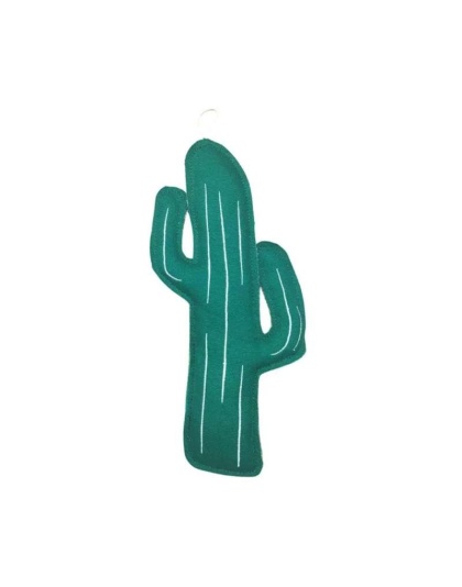 Eco-Friendly Cactus Canvas and Jute Dog Toy