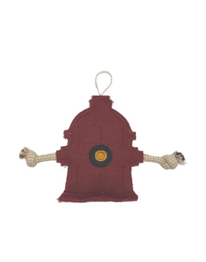 Eco-Friendly Hydrant Canvas and Jute Dog Toy