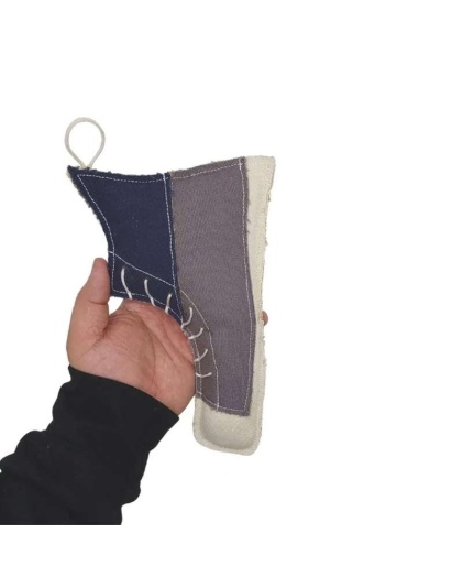 Eco-Friendly Shoe Canvas and Jute Dog Toy