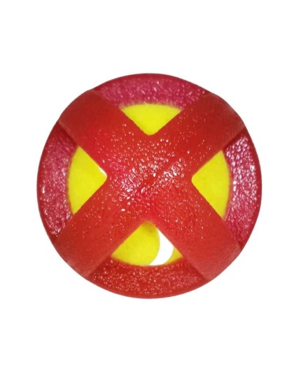 Blue - TPR Coated Dog Agility Tennis Ball - Large (3.5")