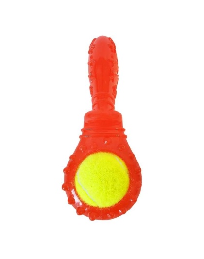 Boomerang, 3-Bone Squeaker, Orange Squeaker - Tennis Ball Dog Toy Variety Pack