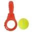 Boomerang, 3-Bone Squeaker, Orange Squeaker - Tennis Ball Dog Toy Variety Pack
