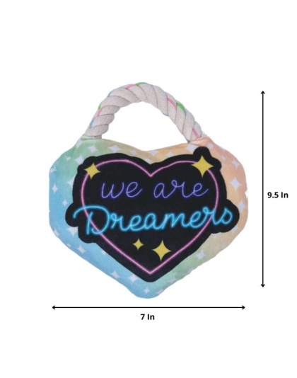 Heart & Space Panda - We Are Dreamers Plush Dog Toy Combo