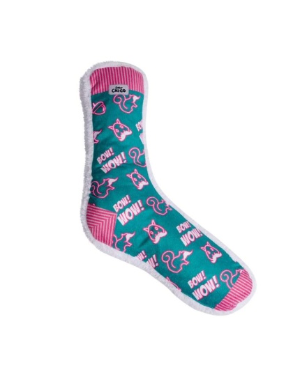 Unicorn and Squirrel - Squeaking Comfort Plush Dog Toy Stocking Style Sock Combo